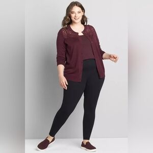 Lane Bryant Ponte Pull-On High-Rise Legging